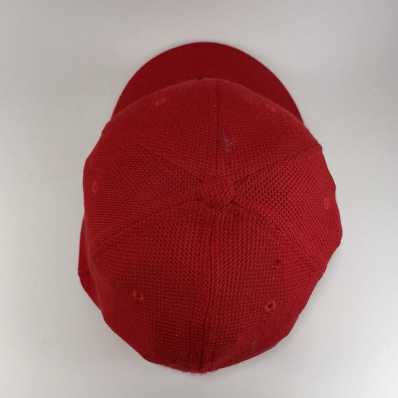 Nike Golf TW Tiger Woods One Flex Fit Dri-Fit ADV Cap Hat M/L Red Stitched Logo - Picture 5 of 9